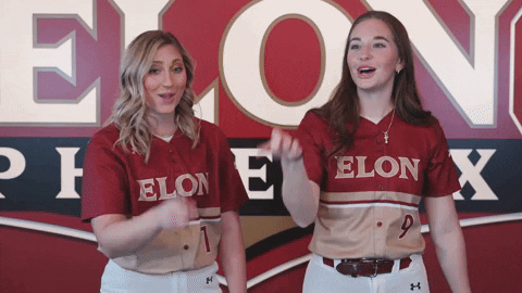 College Athletics Ncaa Softball GIF by Elon Phoenix