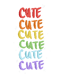 Love It Rainbow Text Sticker