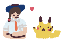Pocket Monster Love Sticker by Sara Maese