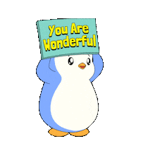 Awesome You Go Sticker by Pudgy Penguins