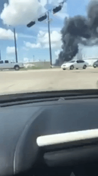 Port Arthur Valero Refinery Explosion Sends Up Large Black Smoke Plume