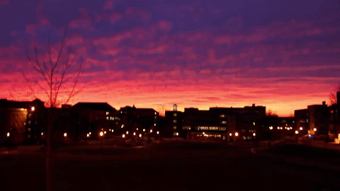sunset sunrise GIF by University of Dayton