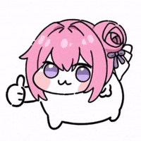 Pink Hair Thumbs Up GIF