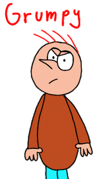 WanipaMedia animated grumpy sauer animated cartoon Sticker