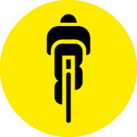 damrespekt respekt kolo bezpecnost zluta Sticker