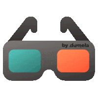 Cinema 3D Glasses Sticker by Dumela