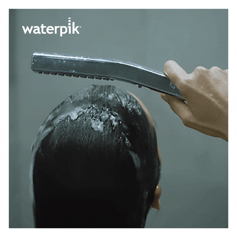 waterpik giphyupload self care shower hair care GIF