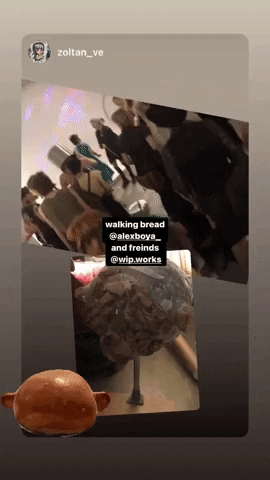 Performance Walking Bread GIF by Alex Boya