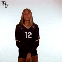 volleyball wink GIF by UCF Knights