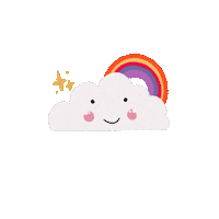 Rainbow Cloud Sticker