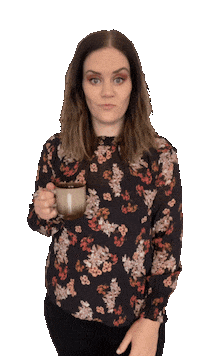 KatieThompsonz coffee cheers katie thompson Sticker