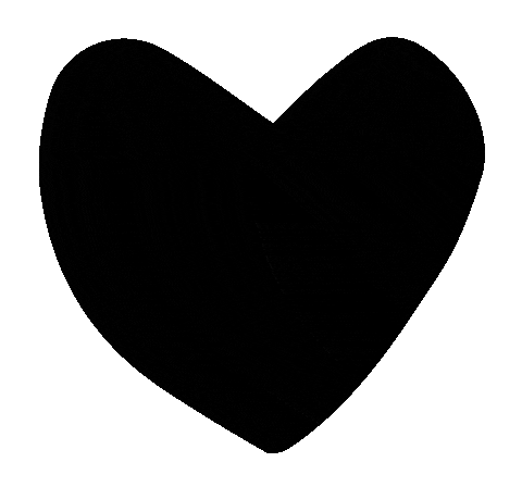 Black Heart Love Sticker