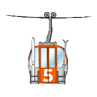 Cable Car Cc Sticker by Catapult creëert