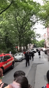 Police Officer Charges at Protesters During 'Queer Liberation March' in New York