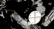 space nasa international space station christina koch jessica meir GIF