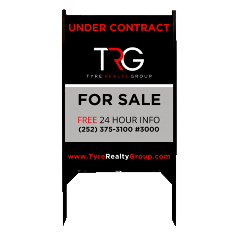 trgmarketing giphyupload real estate realtor sign Sticker