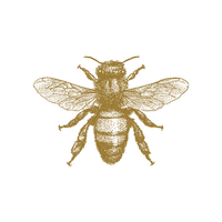KHallStudio bee golden honey bees Sticker