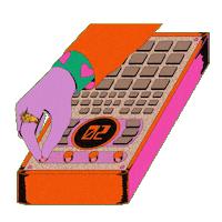 Beatmaker Sampler Sticker by RolandAira