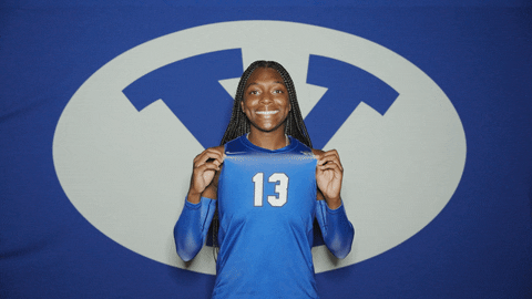 Volleyball Jersey GIF by BYU Cougars