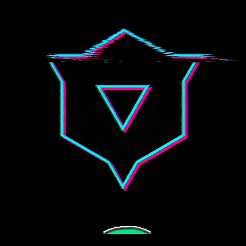 palshu logo glitch vhs alien GIF