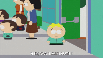 butters stotch pointing GIF by South Park 