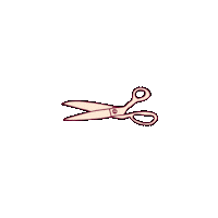 Scissors Stationery Sticker by studioemery