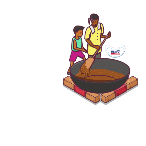 Family Cook Sticker by UEMSunrise
