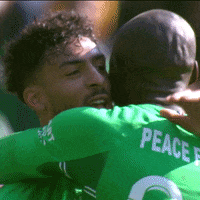Celebration Hug GIF by AS Saint-Étienne
