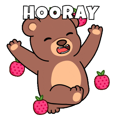 Happy Lets Go Sticker by BEARISH