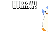 Running Away Catch Me Sticker by Pudgy Penguins