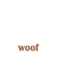 Woof Sticker