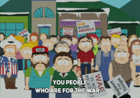 crowd signs GIF by South Park 