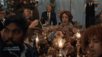 ThePeopleWeHateAtTheWedding omg shocked surprised oh my god GIF