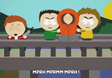 kenny mccormick fight GIF by South Park 