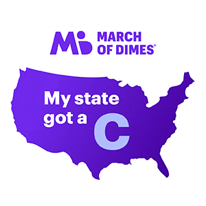 Preterm Birth Report Card Sticker by March of Dimes