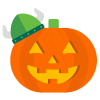 Halloween Pumpkin Sticker by Cleveland State University