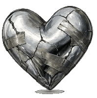 Sad Broken Heart Sticker
