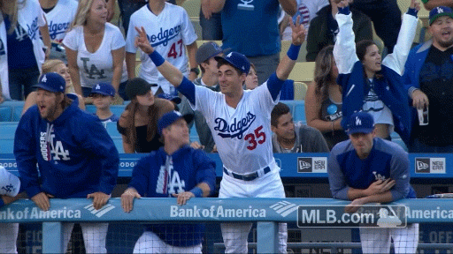 los angeles dodgers peace GIF by MLB