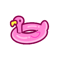 Pool Flamingo Sticker by Talking Tom Kids