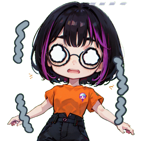 Scared Sticker