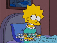 sad lisa simpson GIF