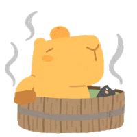 WeirdoStudio raven capybara crow 水豚 Sticker