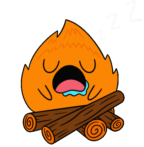 Tired Good Night Sticker