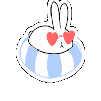 Summer Bunny Sticker by La Pradera Online