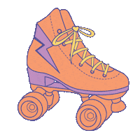 rollerfit skate skater skates roller skate Sticker