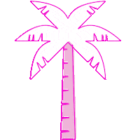 Palm Tree Pink Sticker by BuddyLove