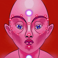 realdanzee face energy alien aura GIF