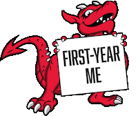 Red Dragons University Sticker by SUNY Cortland