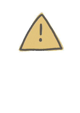grisalida attention caution atencion peligro Sticker