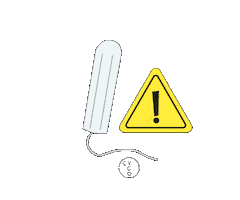 ILOVECYCLO cup tampon ciclo peligro Sticker